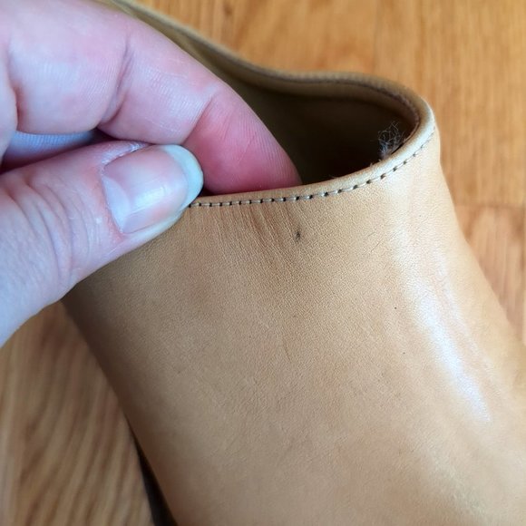 Miz Mooz Cream Tan Heels - Picture 13 of 15